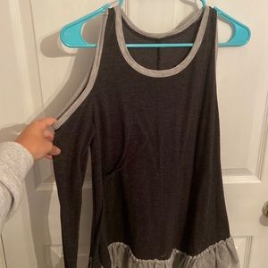 Cold shoulder tunic